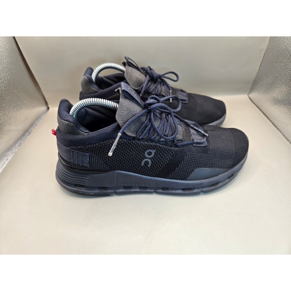 On Running Cloudnova Shoes Men's 8 Black Eclipse Road Athletic Workout Sneakers